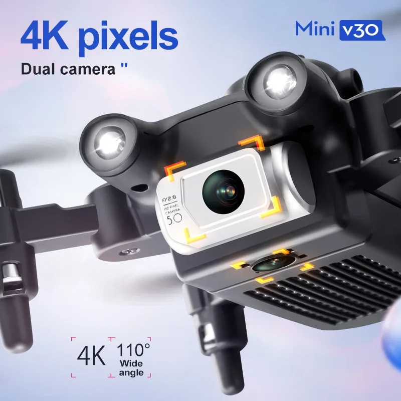 Mini V30 WiFi  With 4K HD Dual - огляд і ціна Drone Camera 4K
