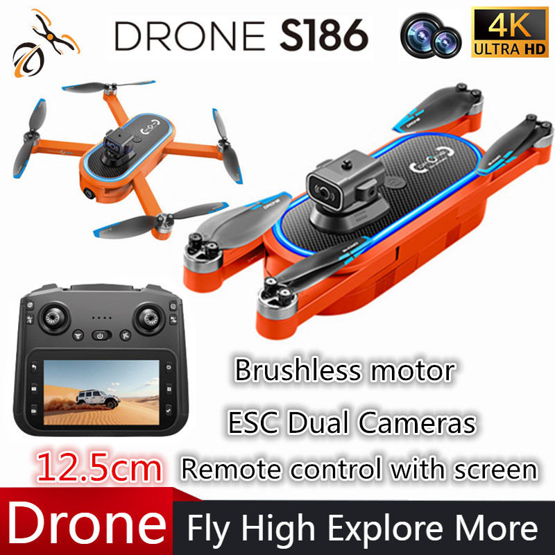 2025 S186 Drone Professional 4 - огляд і ціна Drone Camera 4K