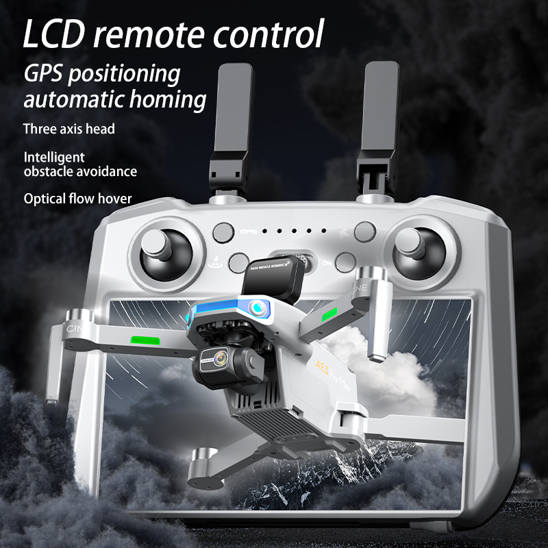 AE3 PRO Max NEW LCD SC GPS Dro - огляд і ціна Drone Camera 4K