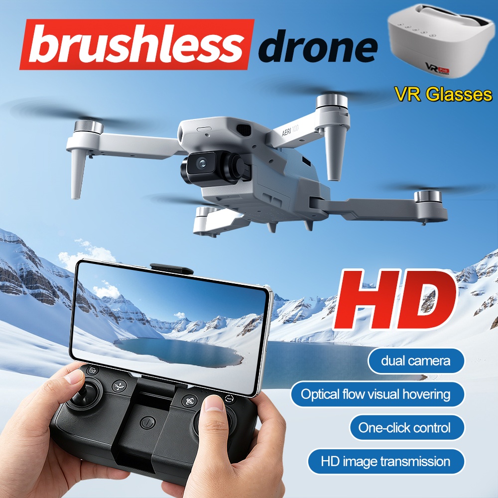 VR Glasses RC Drone Brushless  - огляд і ціна Drone Camera 4K