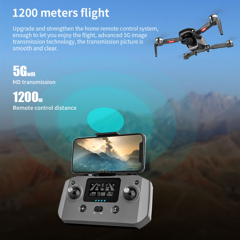 L106 Pro 3 Drone 5G WIFI FPV F - огляд і ціна Drone Camera 4K