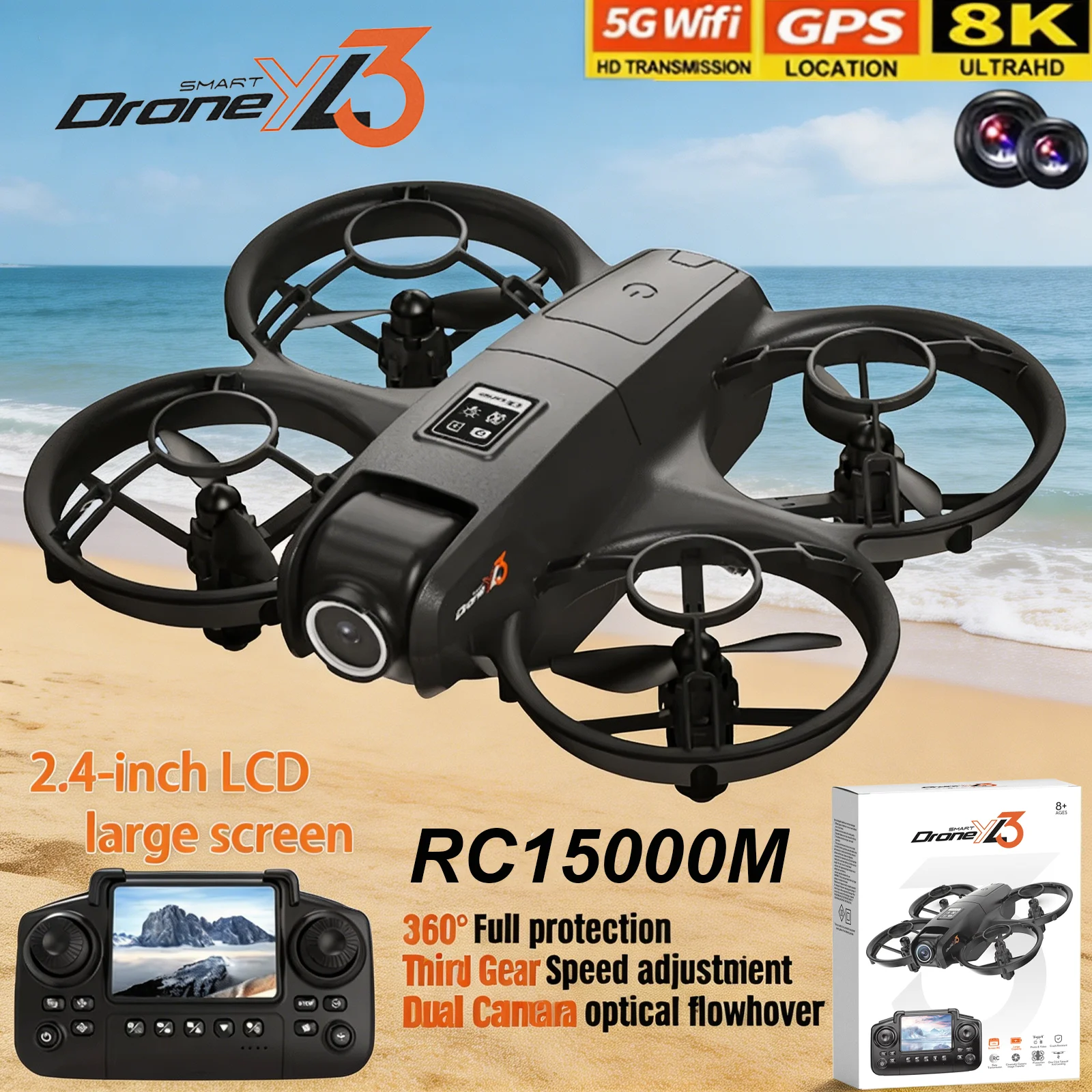 New YL3 RC Drone 8K 1080P Wide - огляд і ціна Drone Camera Night Vision