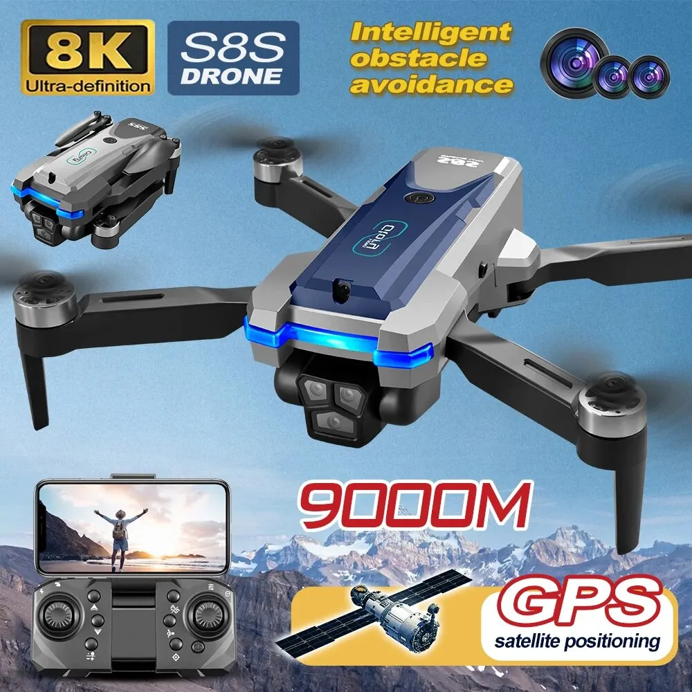 S8S GPS Drone 5G Wifi 8K HD Du - огляд і ціна Drone Camera Hd
